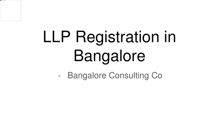 llp registration in bangalore