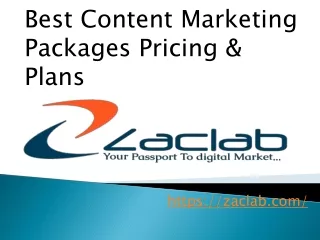 Best Content Marketing Packages Prices & Plans