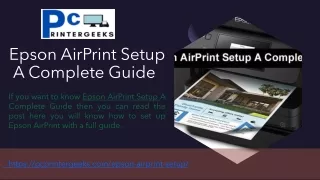 epson airprint setup a complete guide
