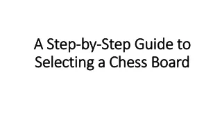 a step by step guide to selecting a chess board