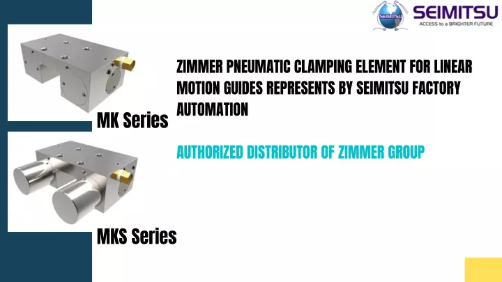 zimmer pneumatic clamping element for linear