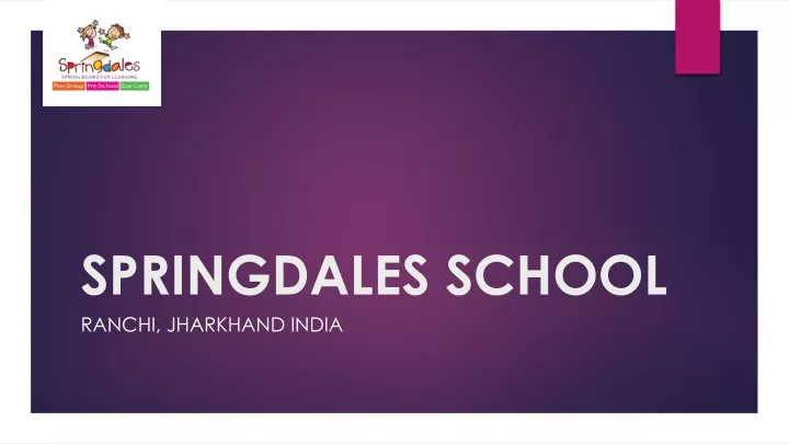 springdales school ranchi jharkhand india