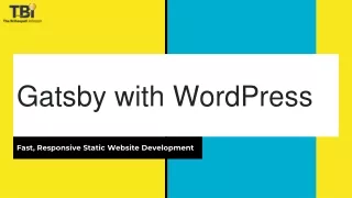 Gatsby with WordPress