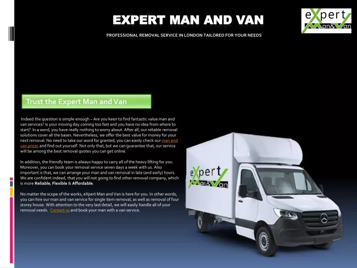 expert man and van
