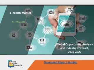E-health Market Competitive Landscape Analysis by 2030