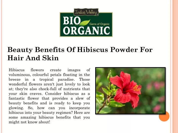 beauty benefits of hibiscus powder for hair