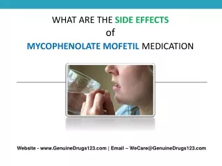 what are the side effects of mycophenolate