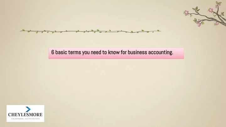 6 basic terms you need to know for business