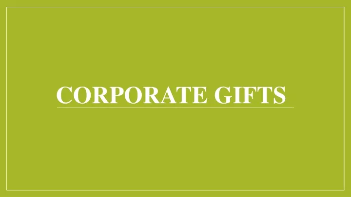 corporate gifts