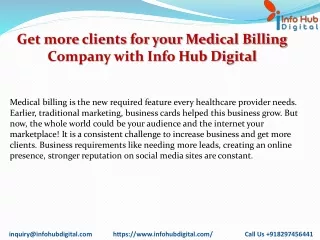 get more clients for your medical billing company