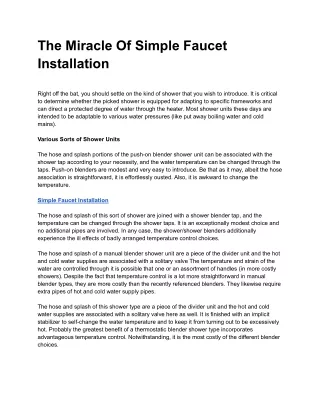 Simple Faucet Installation (2)