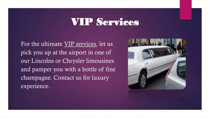 vip services