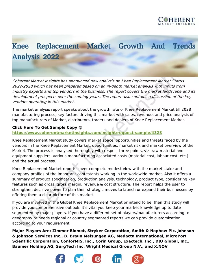 knee replacement market growth and trends knee