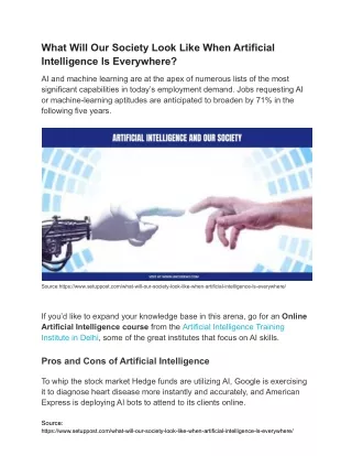 What Will Our Society Look Like When Artificial Intelligence ls Everywhere_