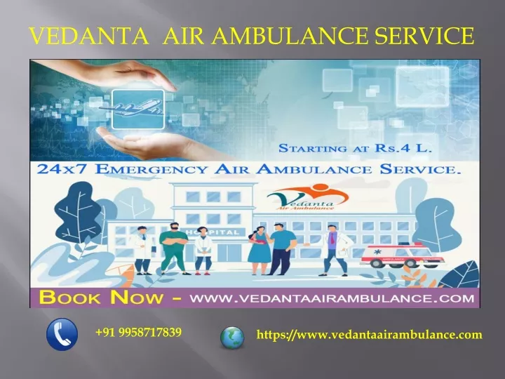 vedanta air ambulance services