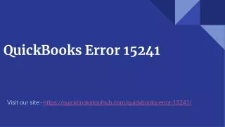 quickbooks error 15241