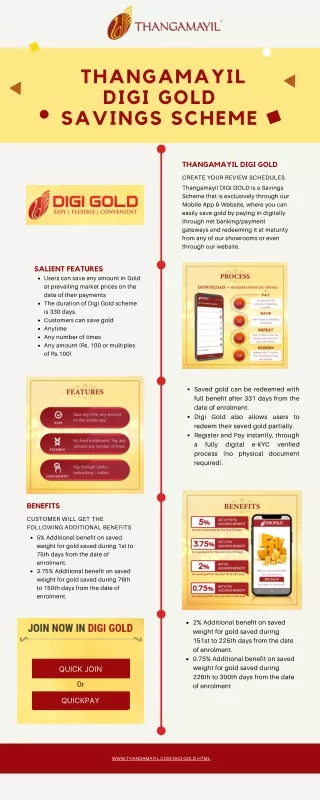 Thangamayil DIGI GOLD Savings Scheme
