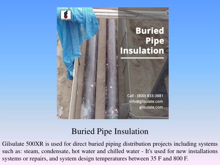 buried pipe insulation