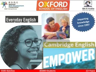 Best English Course - Oxford School of English, Delhi
