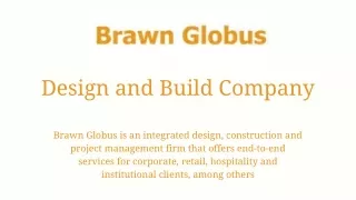 design and build company