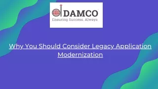 Why You Should Consider Legacy Application Modernization