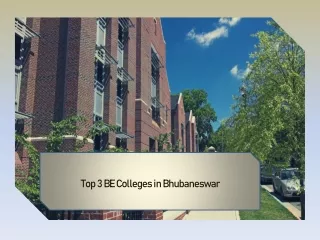 Top 3 BE Colleges in Bhubaneswar