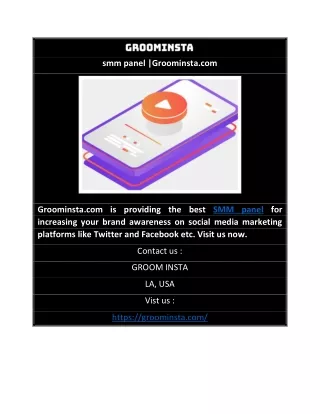 smm panel groominsta com