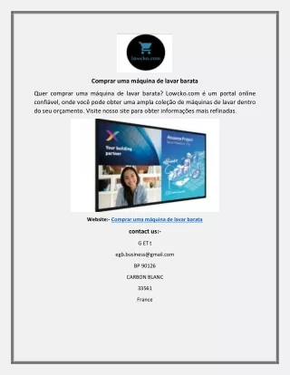 Comprar uma máquina de lavar barata