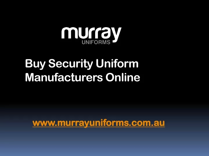 buy security uniform manufacturers online