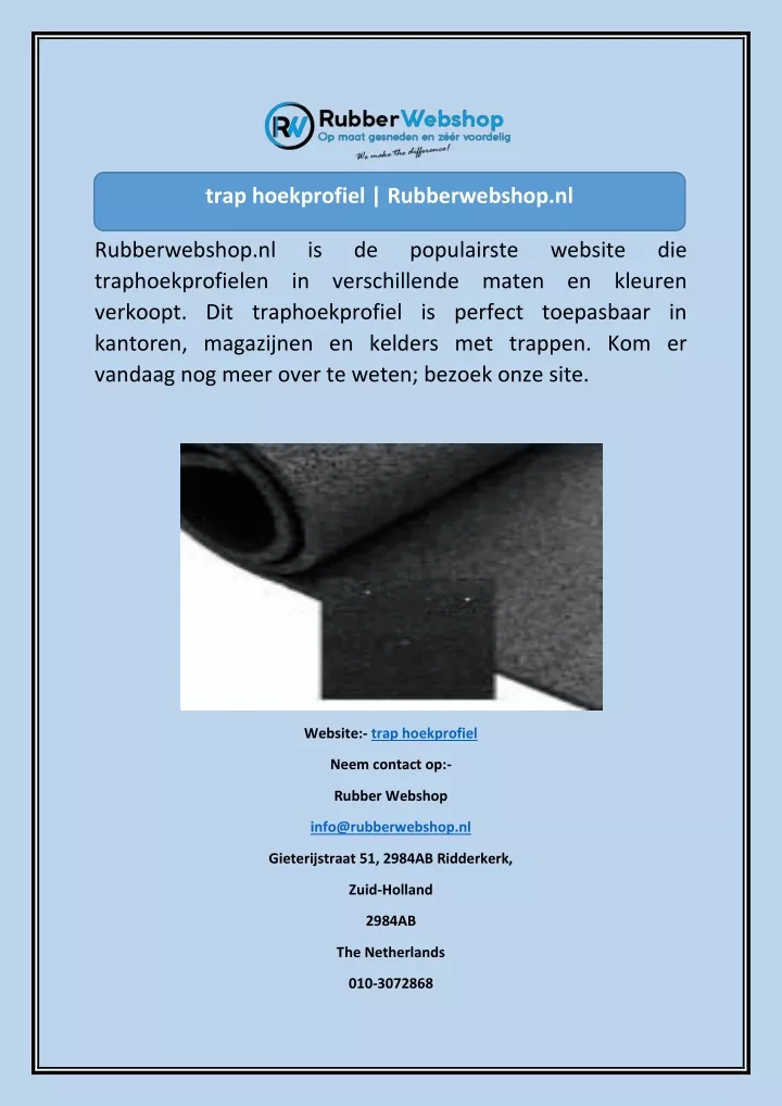 trap hoekprofiel rubberwebshop nl