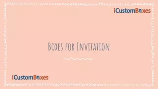 boxes for invitation