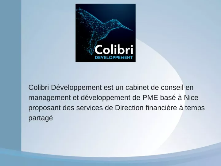 colibri d veloppement est un cabinet de conseil