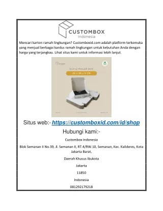 mencari karton ramah lingkungan customboxid