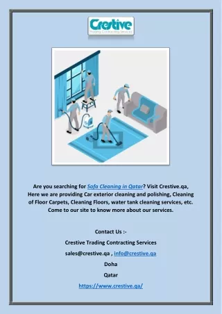 are you searching for sofa cleaning in qatar