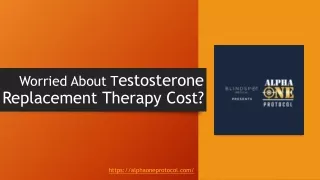 Worried About Testosterone Replacement Therapy Cost?