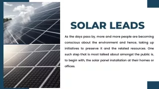 Best Solar Leads