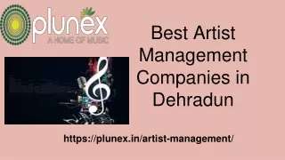 Best Artist Management Companies in Dehradun
