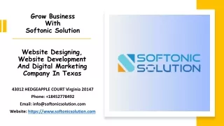 Website Designing, Website Development, And Digital Marketing Company In Texas