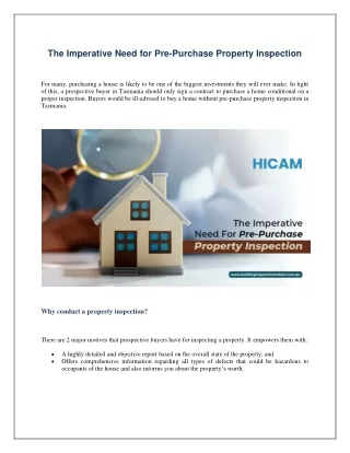 The Imperative Need For Pre-Purchase Property Inspection-converted