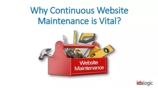Why Continuous Website Maintenance is Vital?
