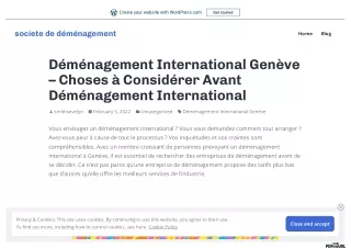 Choses à Considérer Avant Déménagement International