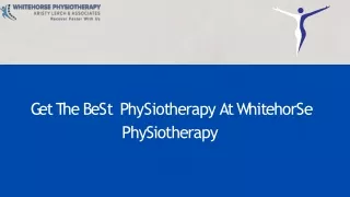 Whitehorse Physiotherapy Reliable Firm For Sports Therapy In Whitehorse