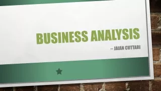business analysis