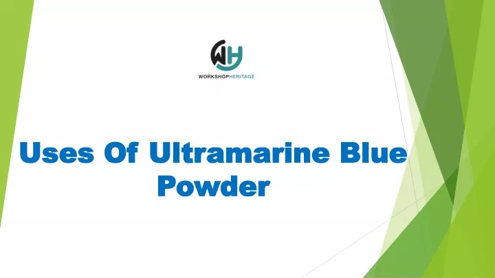 uses of ultramarine blue powder