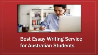 Best Essay Writing Service for Australian Students