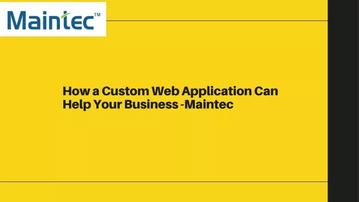 how a custom web application can help your
