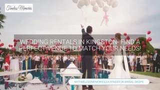 Wedding Rentals Kingston