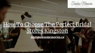 Bridal Stores Kingston