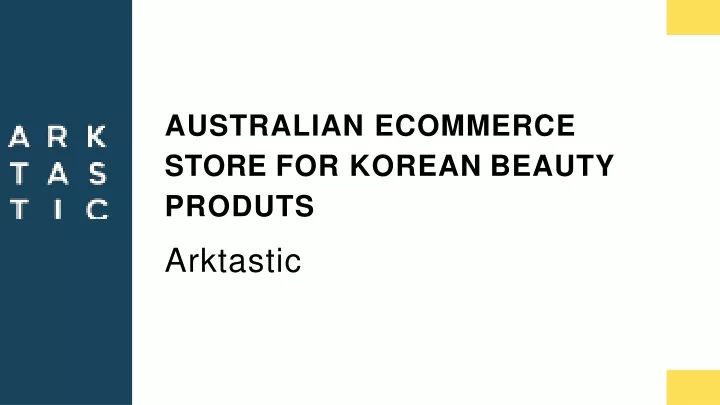 australian ecommerce store for korean beauty produts