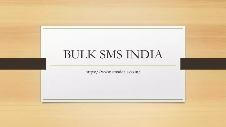 bulk sms india